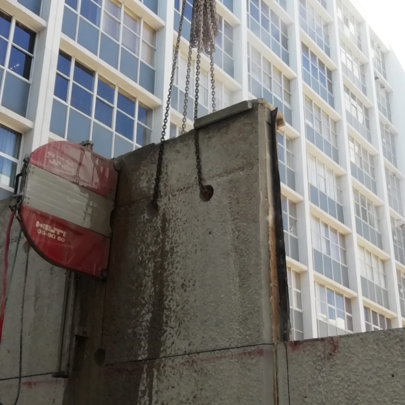 Wall cutting, concrete, Core Drilling Specialists, Cape Town, Blue 7
